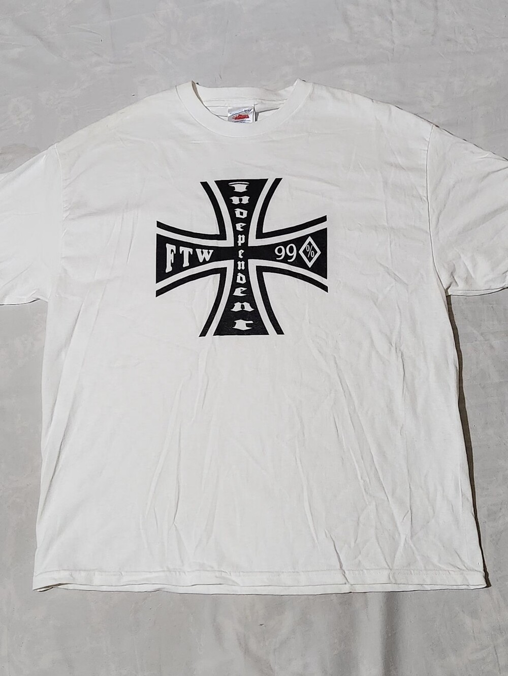 Vintage 90s Independent Skate T-Shirt XL Tennessee River FTW 99 Cross White
